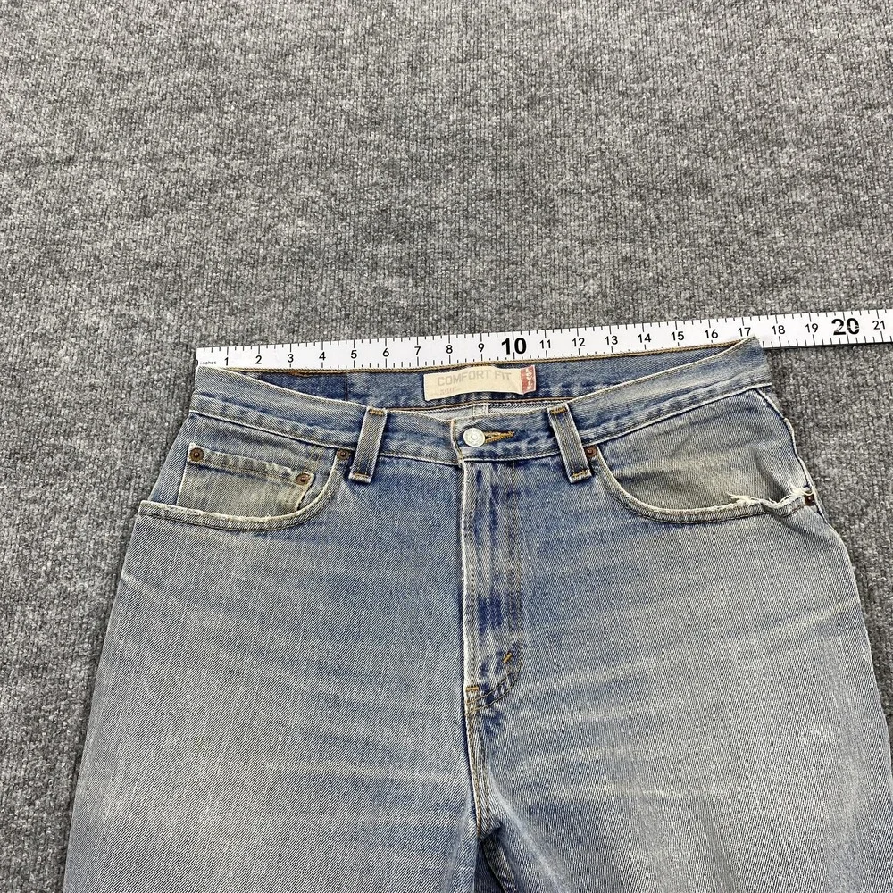 Levis 560 Jeans Mens 33x30 Blue Relaxed Fit Tapered‎ Denim Light Wash 5 Pocket